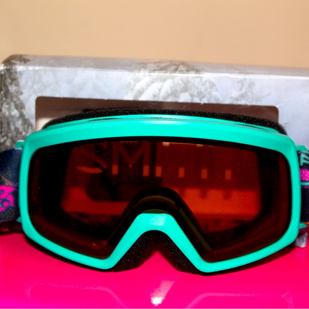 SMITH teal ski / snowboarding goggles youth small